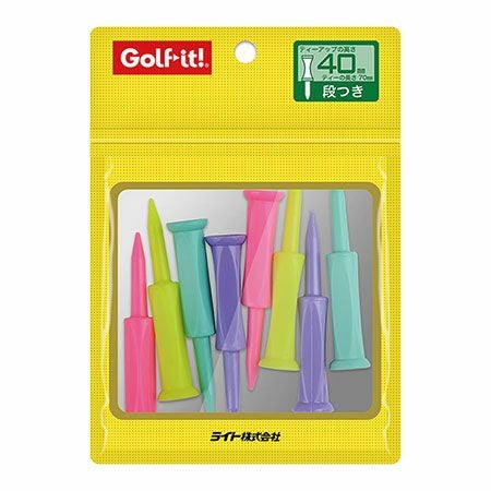 パリティー100本セット　ゴルフティ、グリーンフォーク2役日本製 パリティー 5本セット 日本製 蛍光色 ゴルフ ティー グリーンフォーク