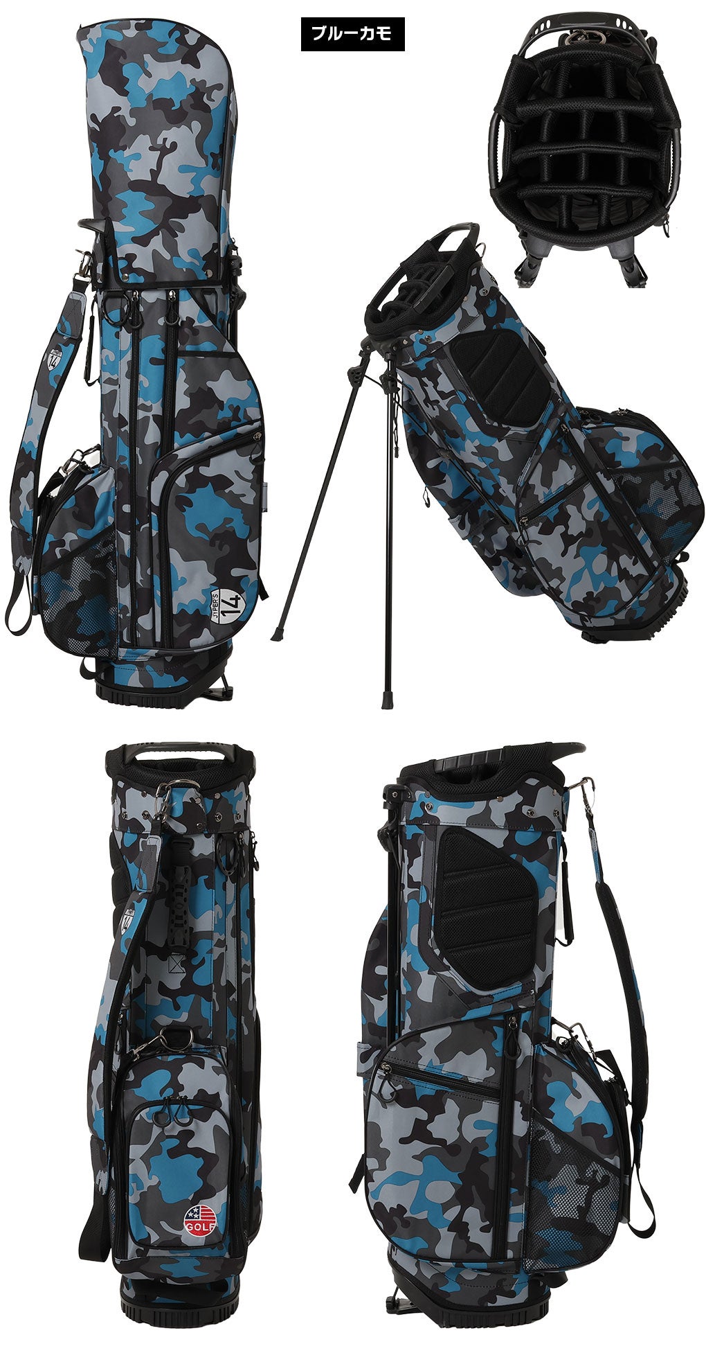 毎日発送】OOWLS 14分割 スタンドキャディバッグ 9.5型 軽量 47インチ