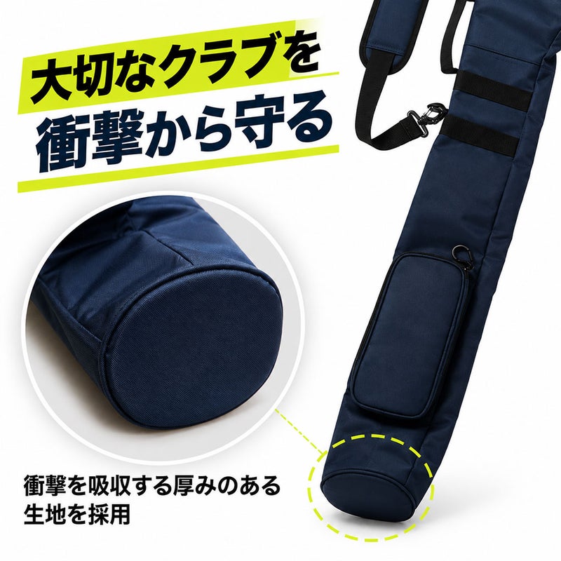 ゴルフクラブケース軽量大容量8本以上収納OOWLSショルダーソフトクラブケースJYPRF23SDC練習用コンパクトキャディーバッグ男女兼用