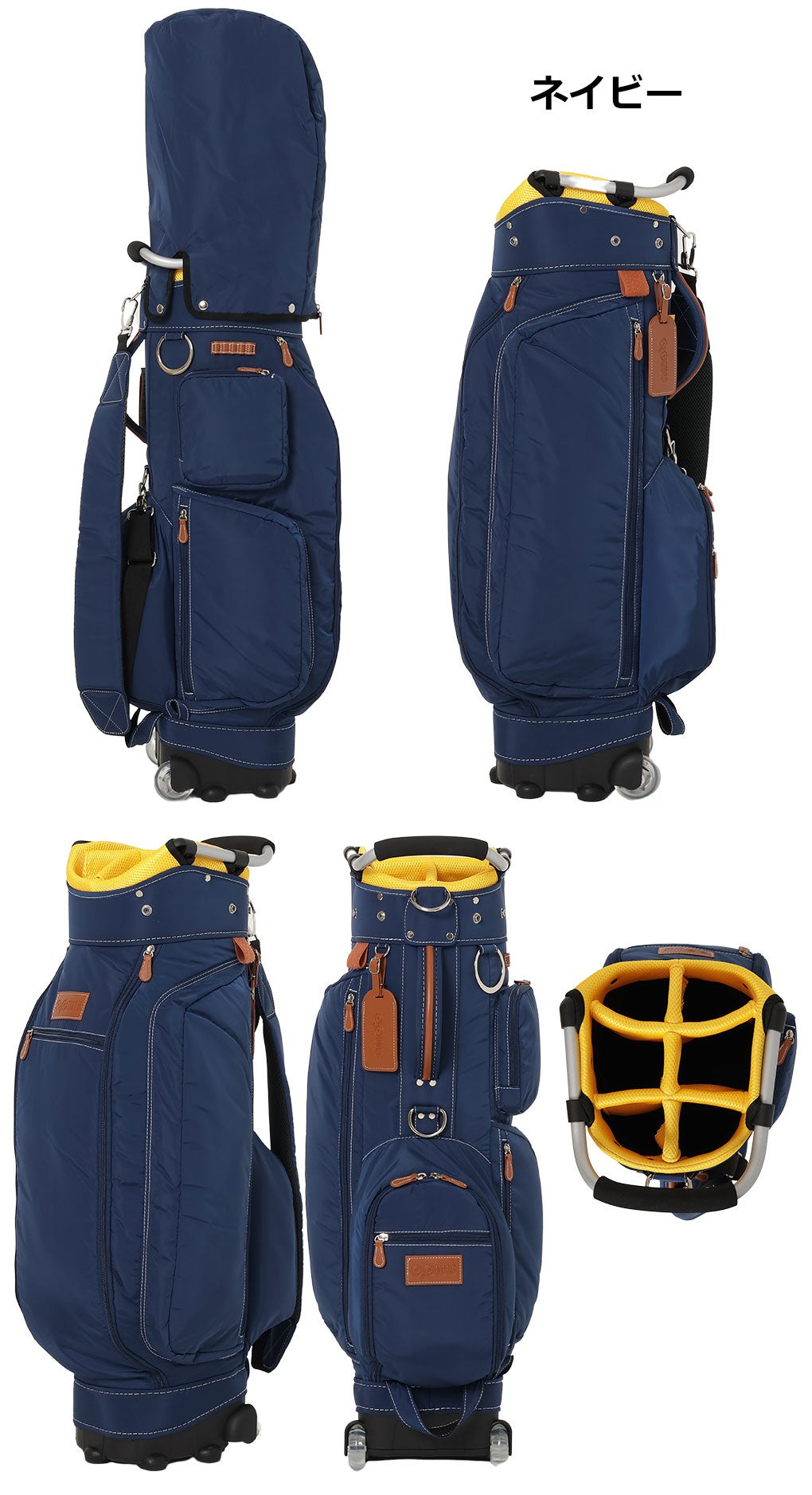 ゴルフバックキャディバックOOWLSキャスター付きキャディバッグ9.5型47インチ対応JYPRF23TCB2023年モデルジーパーズオリジナル【土日祝も発送】