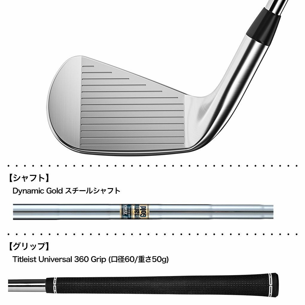 タイトリスト T100 アイアン 6本セット #5-#9、P メンズ 右用 Dynamic