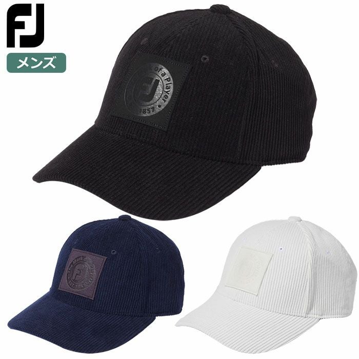 フットジョイスクエアパッチコーデュロイキャップFH23ACRCメンズFOOTJOY2023秋冬モデル日本正規品