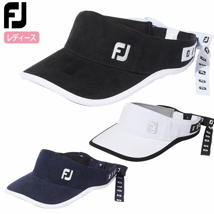 フットジョイWOMEN'SスエードロゴリボンバイザーFH23VRBBJレディースFOOTJOY2023秋冬モデル日本正規品