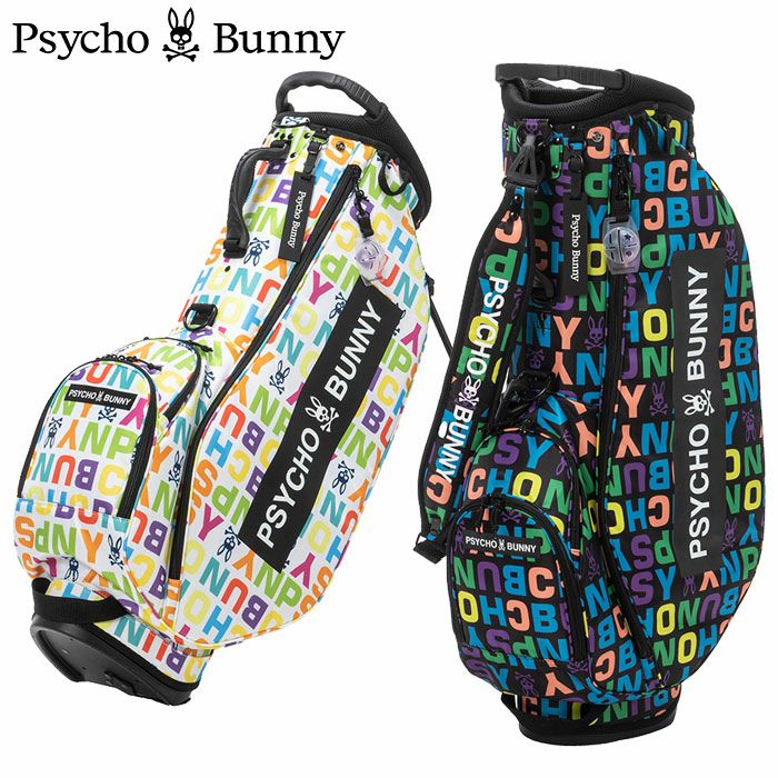 サイコバニーMULTIPLELOGOキャディバッグ9型46ｲﾝﾁ対応PBMG3FC7PsychoBunny