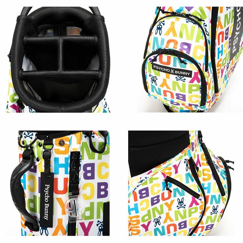 サイコバニーMULTIPLELOGOキャディバッグ9型46ｲﾝﾁ対応PBMG3FC7PsychoBunny