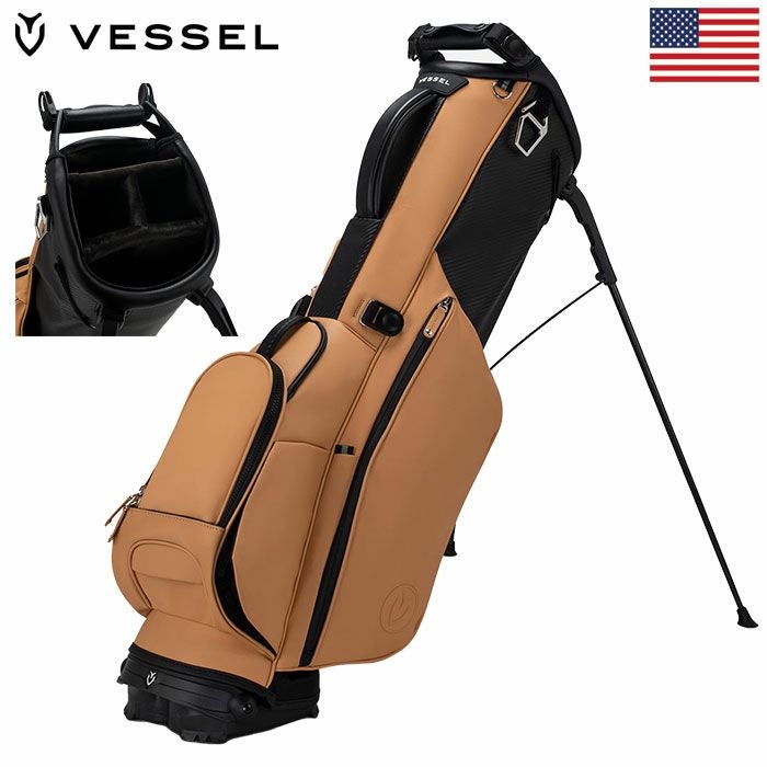 VESSELVLX2.0Standキャディバッグスタンドバッグ8.5型4分割ベゼル2023年モデルUSA直輸入品