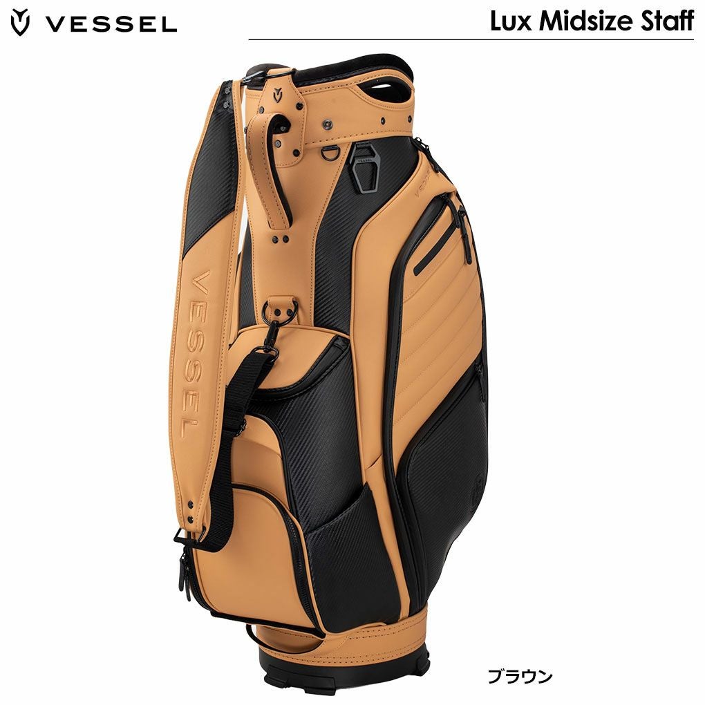 VESSELLuxMidsizeStaffキャディバッグ9.5型6分割ベゼル2023年モデルUSA直輸入品