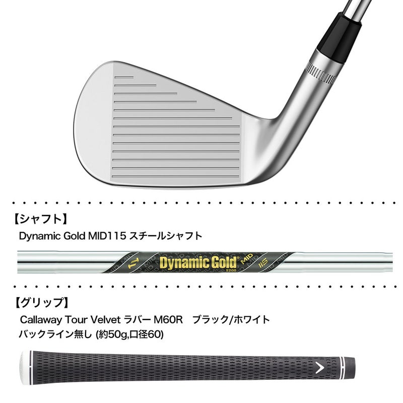 キャロウェイAPEXCBアイアン6本セット5-9,PWメンズ右用DynamicGoldMID115スチールシャフト2023年モデル日本正規品