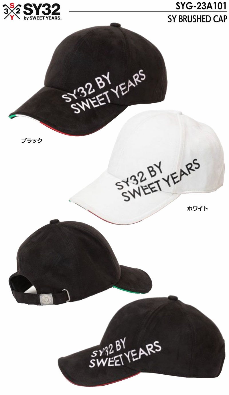 SY32GOLFSYG-23A101SYBRUSHEDCAPメンズゴルフキャップ帽子CAPメンズ日本正規品2023秋冬モデル