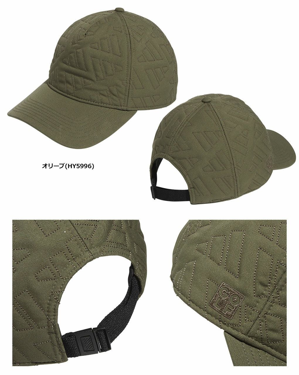 アディダス中わた入りロゴキルトウォームキャップDKL34メンズadidas2023秋冬モデル日本正規品