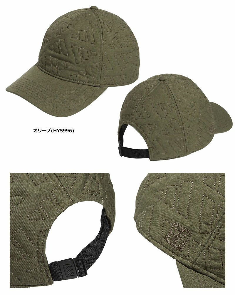 アディダス中わた入りロゴキルトウォームキャップDKL34メンズadidas2023秋冬モデル日本正規品