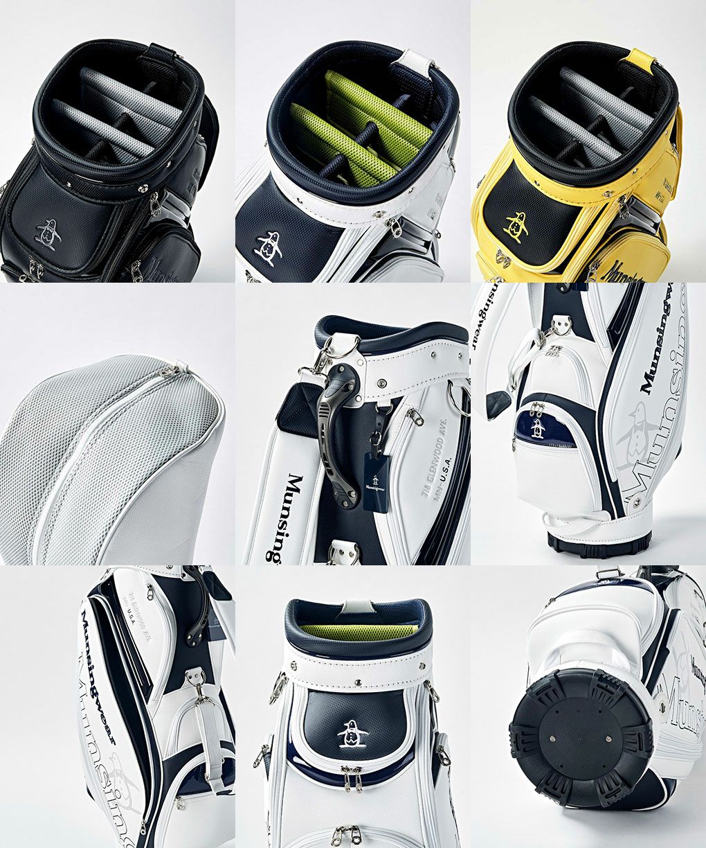 マンシングウェアスポーティデザインキャディバッグ9.5型MQBWJJ00Munsingwear2023年モデル日本正規品