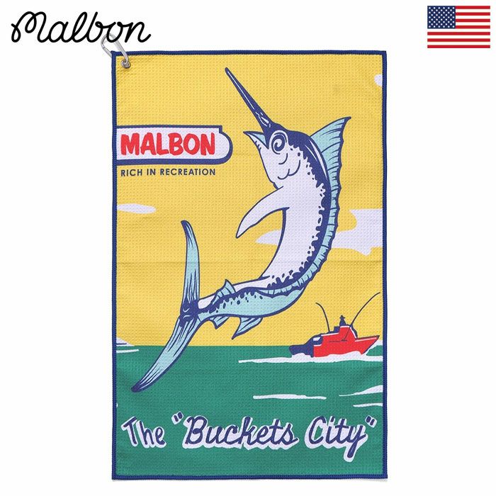 MalbonGolfBUCKETSCITYTOWELタオルマルボン2023年モデルUSA直輸入品