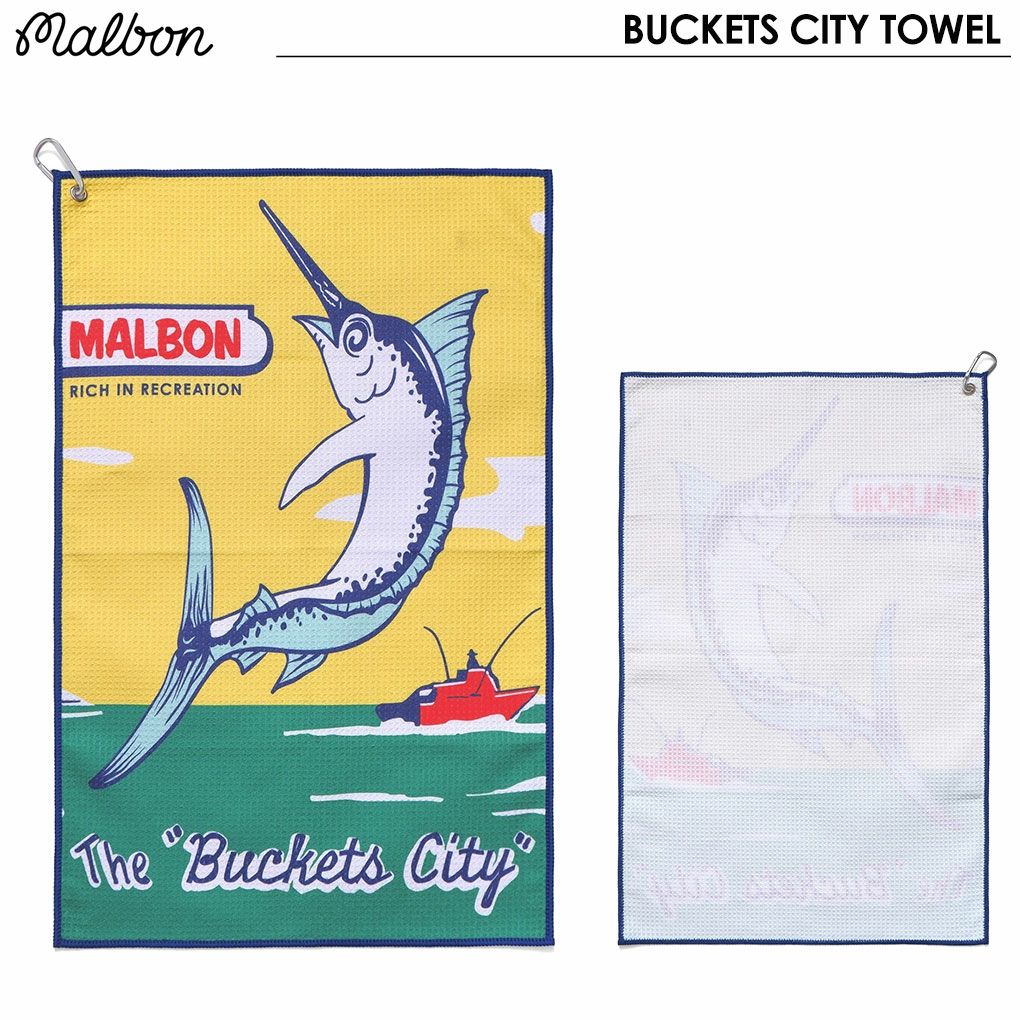 MalbonGolfBUCKETSCITYTOWELタオルマルボン2023年モデルUSA直輸入品