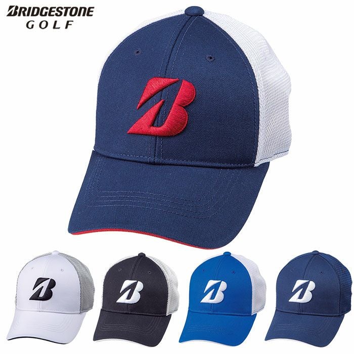 ブリヂストンゴルフプロモデルハーフメッシュキャップCPG314メンズ帽子BRIDGESTONEGOLF2023秋冬モデル日本正規品