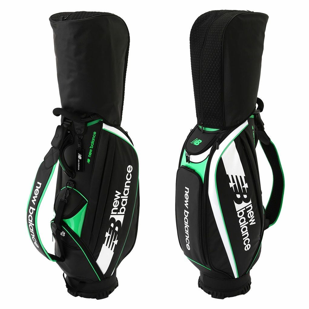 ニューバランス編込風エンボス合成皮革×エナメルキャディバッグ9.5型012-3280002newbalance日本正規品2023年モデル