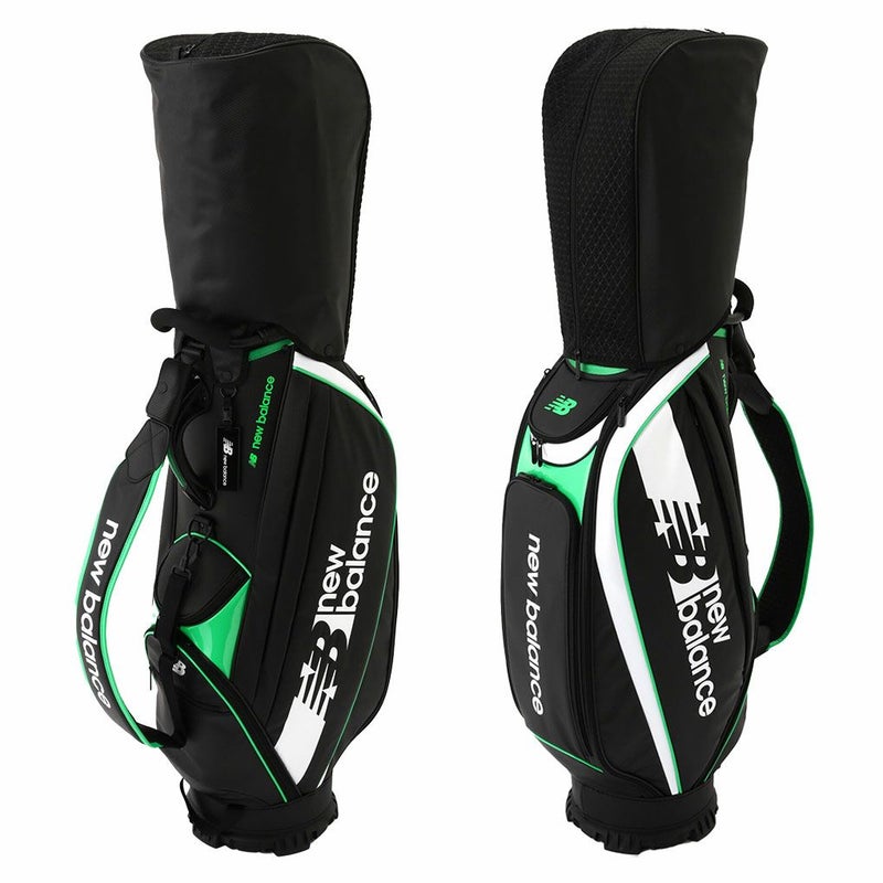 ニューバランス編込風エンボス合成皮革×エナメルキャディバッグ9.5型012-3280002newbalance日本正規品2023年モデル