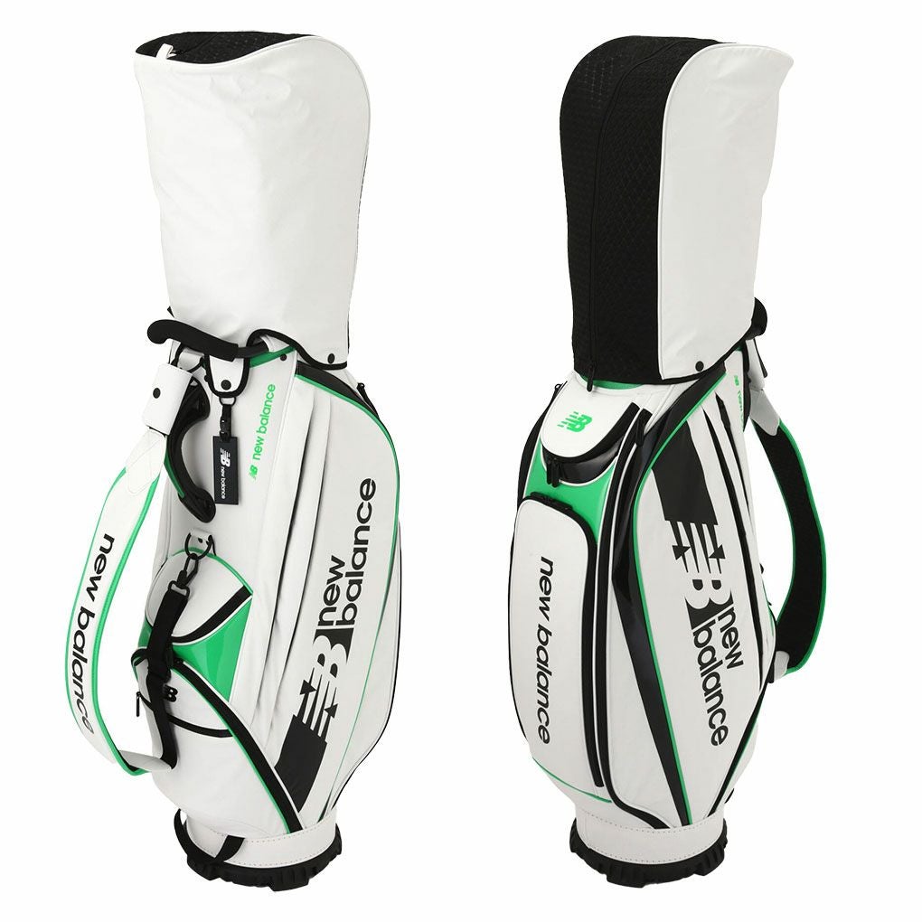 ニューバランス編込風エンボス合成皮革×エナメルキャディバッグ9.5型012-3280002newbalance日本正規品2023年モデル