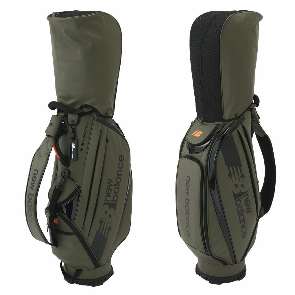 ニューバランス編込風エンボス合成皮革×エナメルキャディバッグ9.5型012-3280002newbalance日本正規品2023年モデル