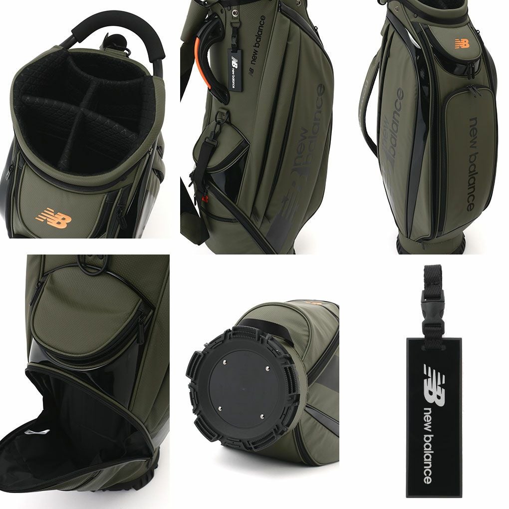 ニューバランス編込風エンボス合成皮革×エナメルキャディバッグ9.5型012-3280002newbalance日本正規品2023年モデル