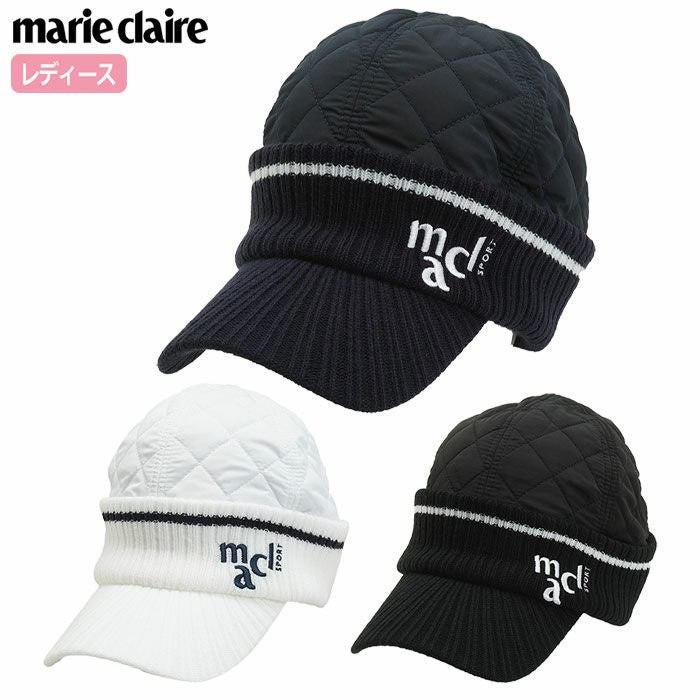 marieclaireレディースキルトキャップ733912マリクレール日本正規品2023秋冬モデル