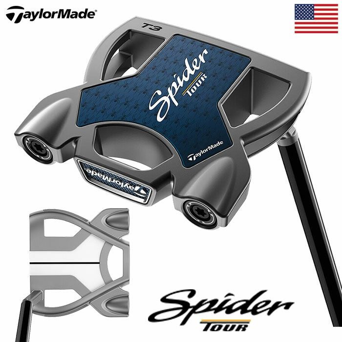 テーラーメイド SPIDER TOUR パター メンズ 右用 KBS BLACK PVD