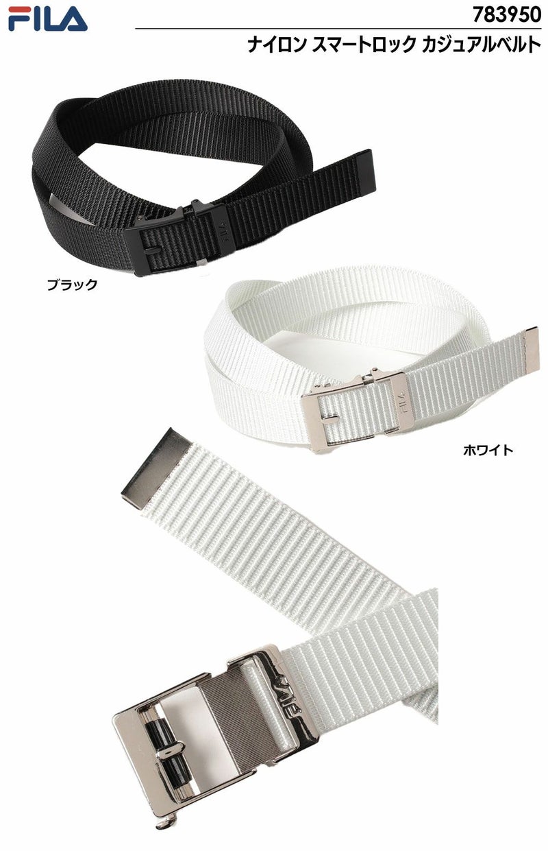 フィラゴルフナイロンスマートロックカジュアルベルトメンズ783950FILAGOLF2023秋冬モデル日本正規品