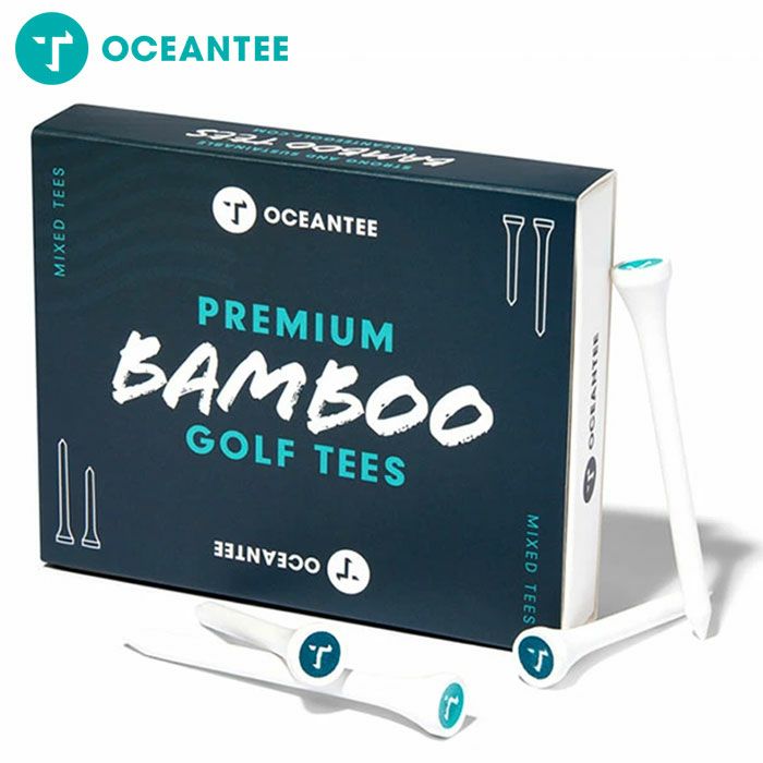 OCEANTEE ゴルフティー 竹製 70mm/54mm ミックス 箱入り 30本入 T-794