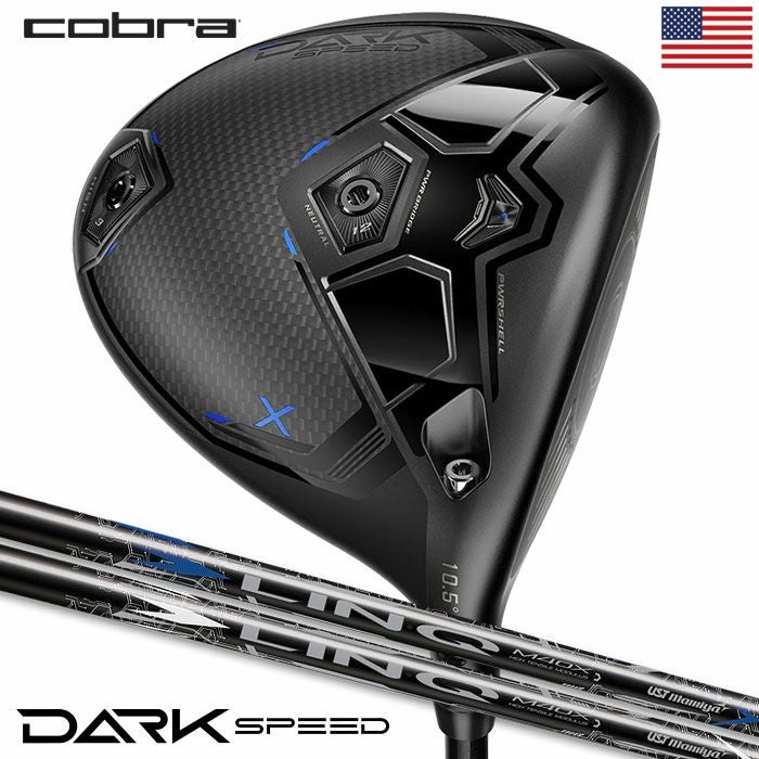 コブラ DARKSPEED X ドライバー メンズ 右用 UST LIN-Q M40X Blue 6