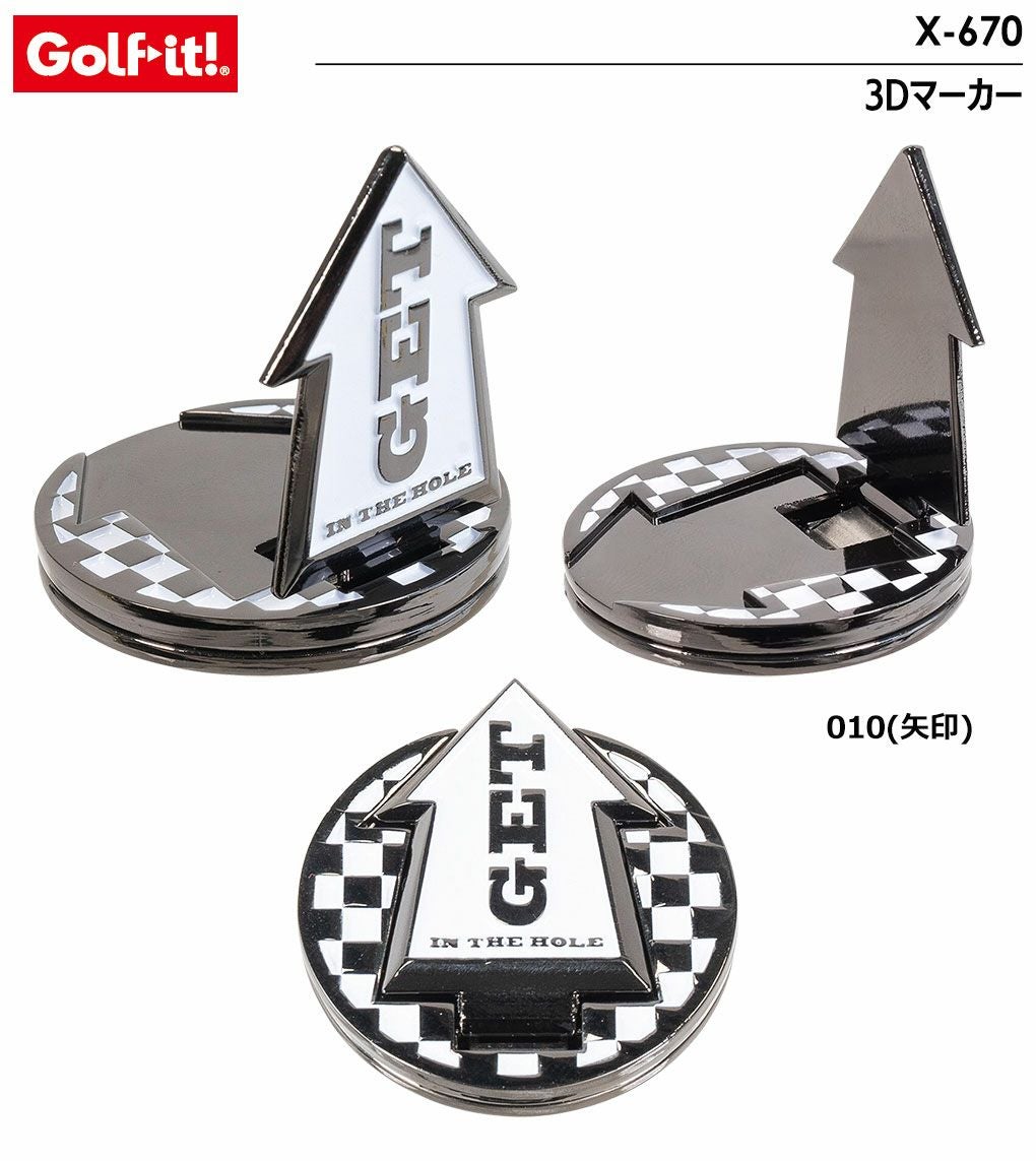 ライトゴルフ 3Dマーカー X-670 立体 LITE GOLF 2024年モデル 日本正規
