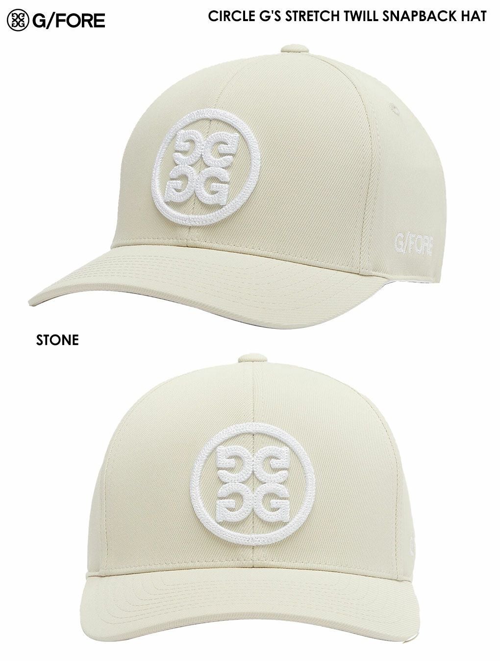 GforeジーフォアゴルフキャップCIRCLEG'SSTRETCHTWILLSNAPBACKHATアジャスタブル帽子G4AF23H39USA直輸入品