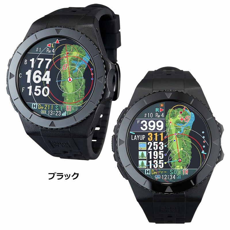 ショットナビEXCEEDS腕時計型GPSナビShotNaviブラック2024年モデル日本正規品