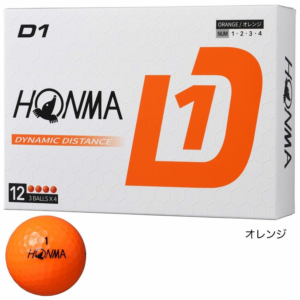 本間ゴルフ ホンマ HONMA 2024 D1ボール 1ダース(12球入) 2024年モデル