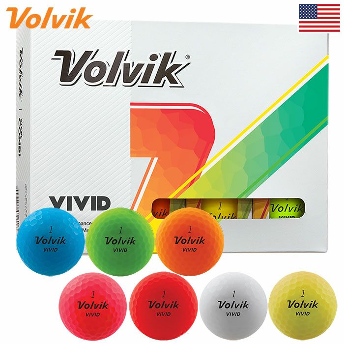 ボルビック Volvik 2024 New VIVID マットカラー 1ダース(12球入
