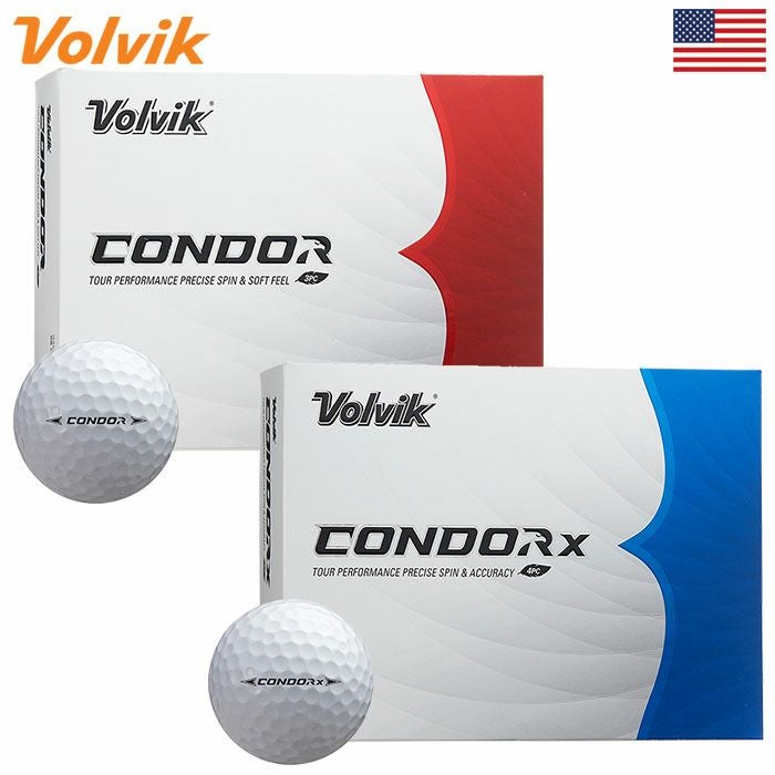 ボルビック Volvik 2024 New Condor Condor X 1ダース(12球入) 2024年