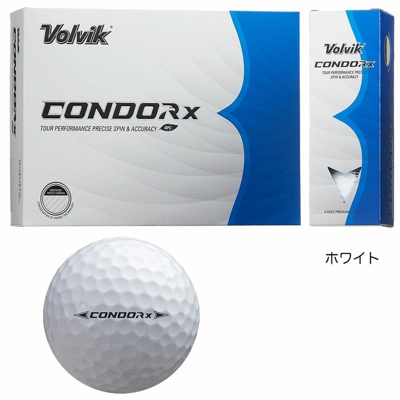 ボルビックVolvik2024NewCondorCondorXボール1ダース12球入2024年モデルUSA直輸入品