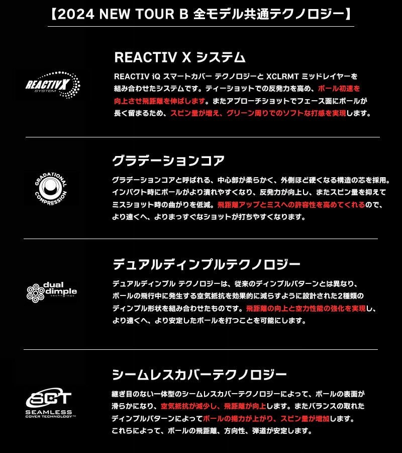 ブリヂストン ゴルフボール ツアーB 2024 1ダース 12球入 BRIDGESTONE