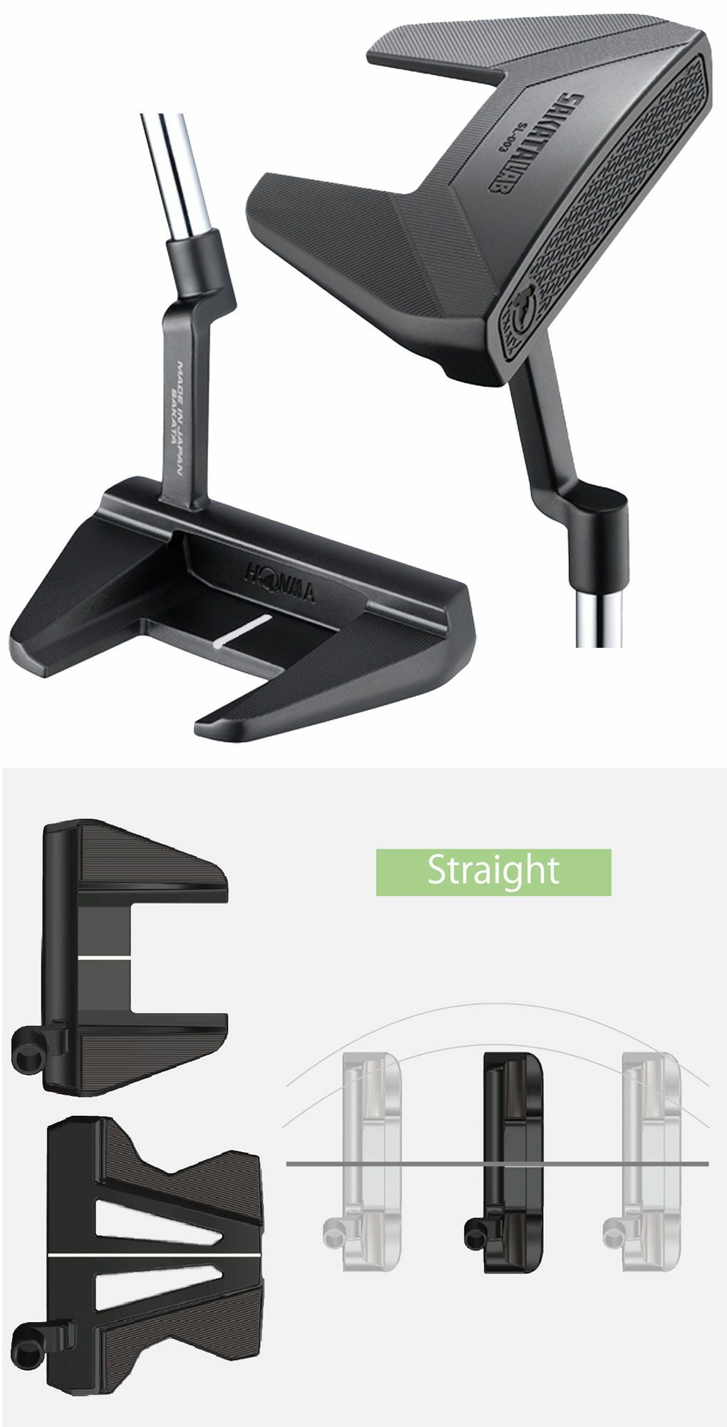 本間ゴルフ SL-003 SAKATA LAB PUTTER パター メンズ 右用 スチール