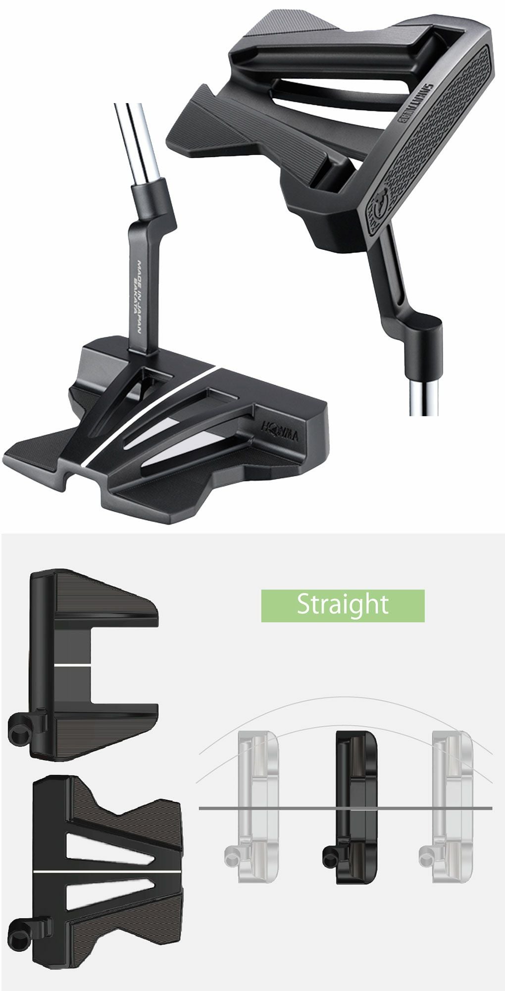 本間ゴルフ SL-005 SAKATA LAB PUTTER パター メンズ 右用 スチール
