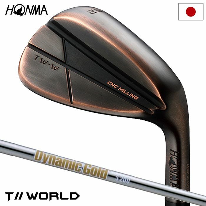 本間ゴルフT//WORLDTW-W2024Copperウェッジカッパー仕上げメンズ右用2024年モデル日本正規品