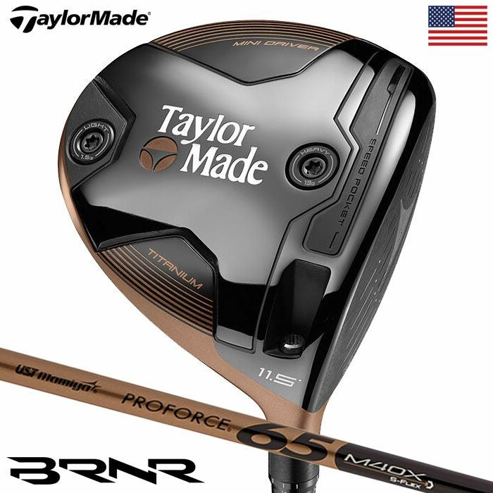 テーラーメイド BRNR Mini Driver Copper ミニドライバー メンズ 右用