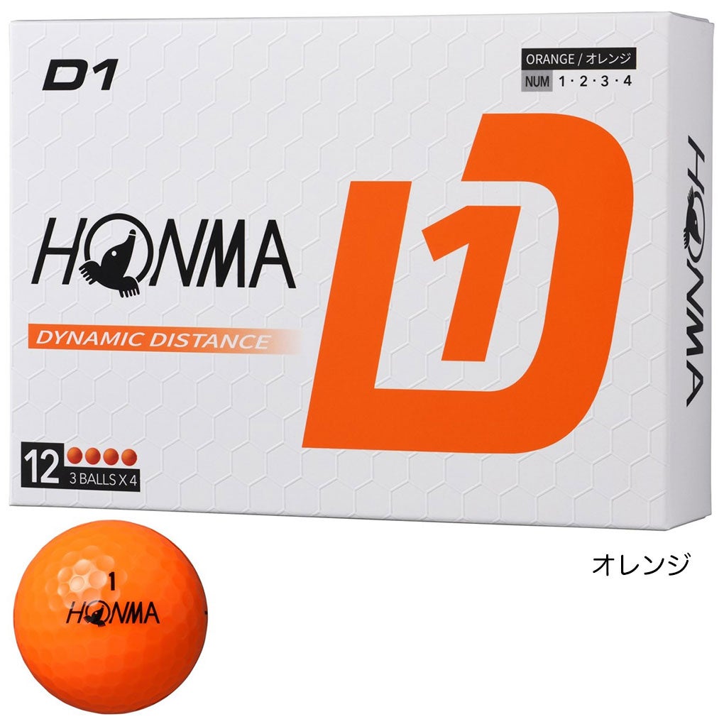 5ダースセット 本間ゴルフ 2024 D1ボール 5ダース 全60球 2024年モデル