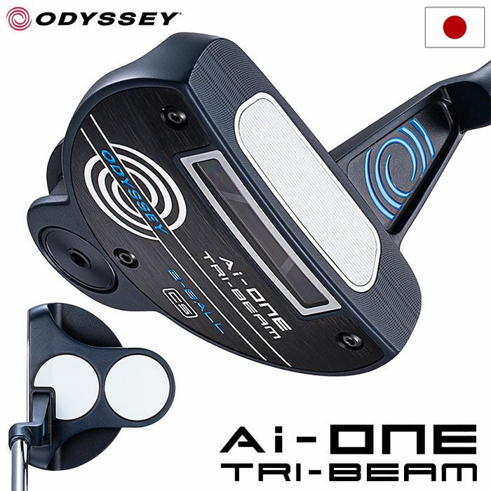 オデッセイ AI-ONE TRI-BEAM 2-BALL CS パター メンズ 右用 STROKE LAB