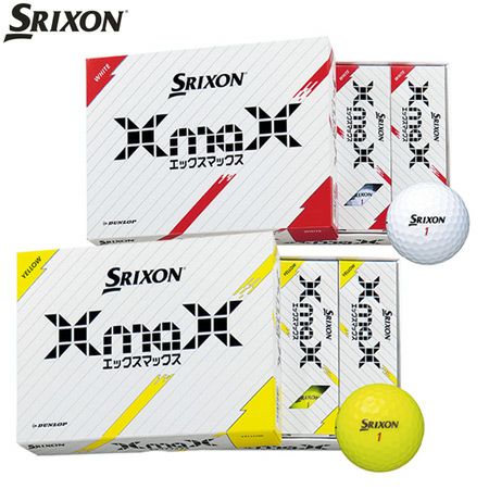 スリクソン XmaX ボール 飛距離追求型 3ピース 1ダース 全12球 SRIXON