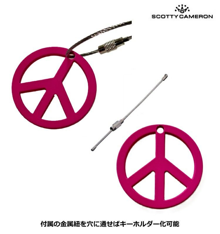 希少 スコッティキャメロン Sft Touch Peace Sign Key Fob 027542
