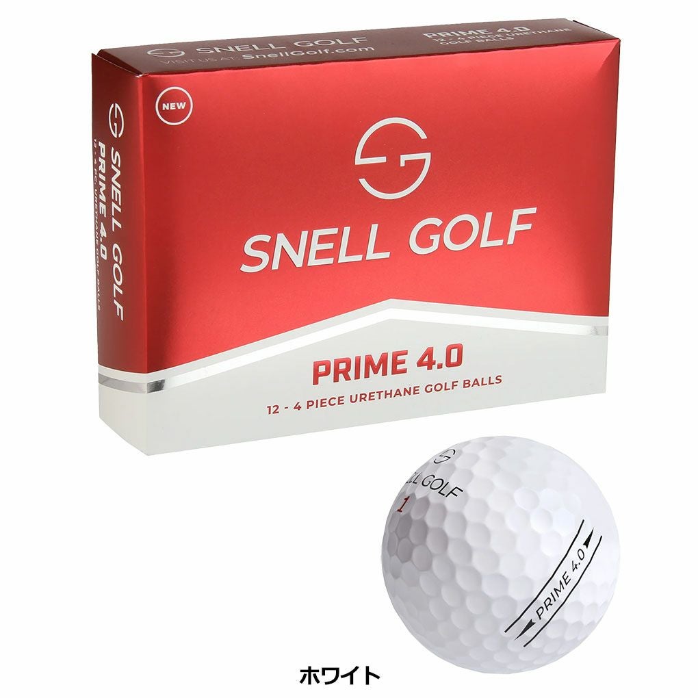 スネルゴルフPRIME4.0ゴルフボール4ピースウレタンカバーSnellGolf2024年モデルUSA直輸入品