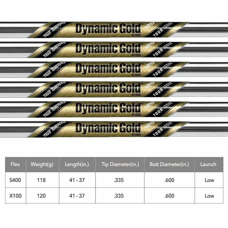 トゥルーテンパーDynamicGold120TOURISSUEアイアン用スチールシャフト6本セット(5I-P)truetemperUSA直輸入品