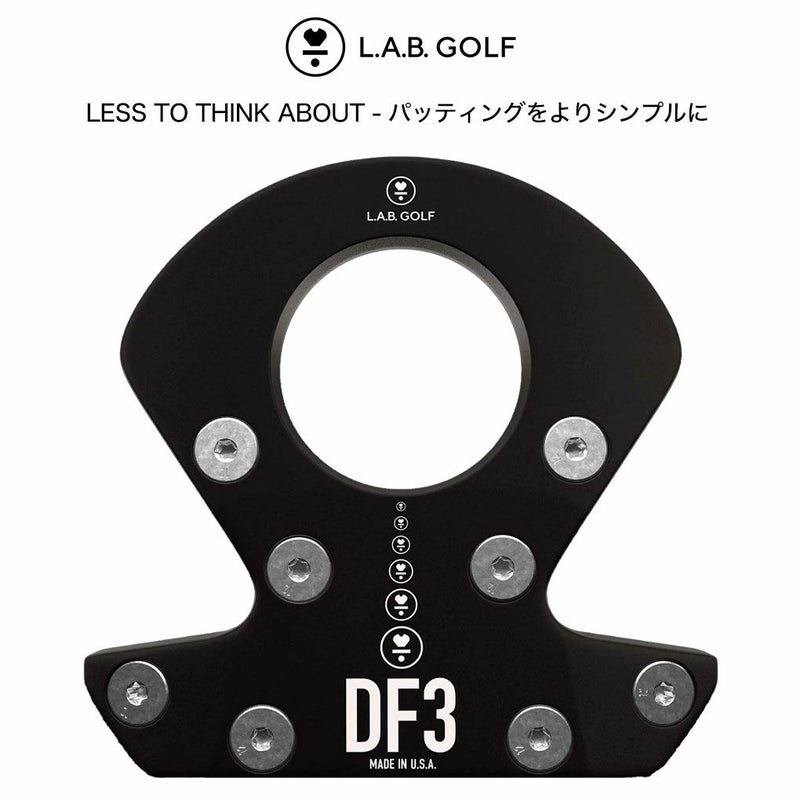 LABGOLFDF3パターメンズ右用34インチラブゴルフUSA直輸入品