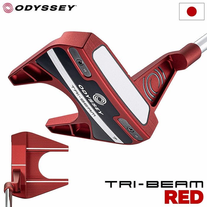 数量限定】オデッセイ TRI-BEAM RED #7 パター メンズ 右用 STROKE LAB
