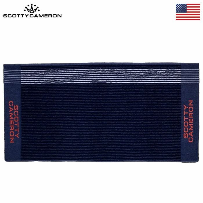 スコッティキャメロン タオル ストライプ ネイビー Towel Scotty